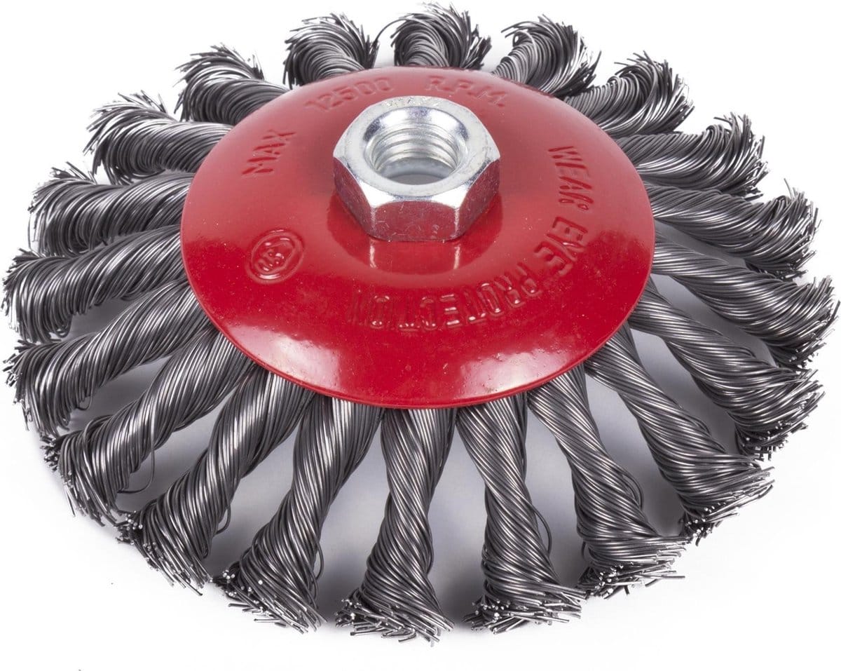 Benson - Κώνικη Βούρτσα 125mm - Getordeerd Χάλυβας - M14 Σύνδεση
