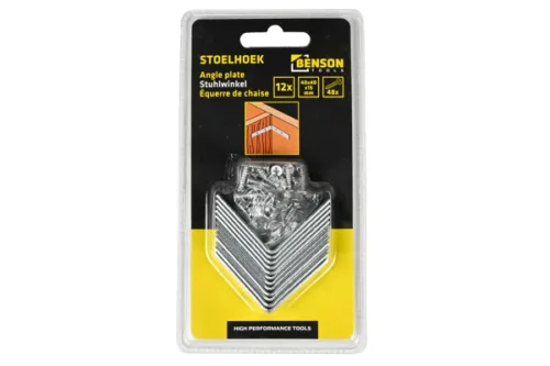 Benson - Γωνιακά Σιδεράκια Στήριξης 12 Τεμ. 40 x 40 x 15 χιλ