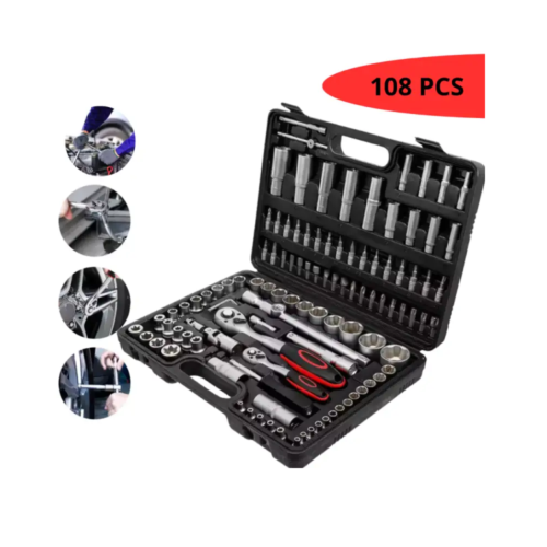 Σετ Καρυδάκια & Κατσαβιδόμυτες 108 Τεμαχίων με Κασετίνα