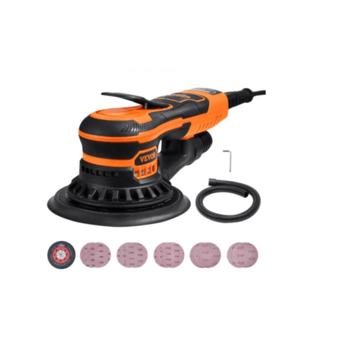 Έκκεντρο Τριβείο Χούφτας Vevor 110mm Ρεύματος 350W με Ρύθμιση Ταχύτητας και με Σύστημα Αναρρόφησης